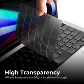 Clear Silicone Keyboard Cover — MacBook 13–16